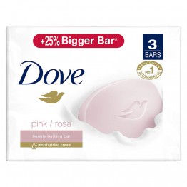 Dove Pink/Rosa Beauty Bathing Bar 3 X 125g